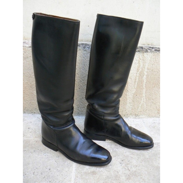 Superbes bottes CAVALLO noires cuir pleine fleur en T B état - P 42