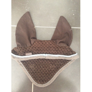 Bonnet marron et bleu