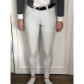 Pantalon blanc equitheme à strass