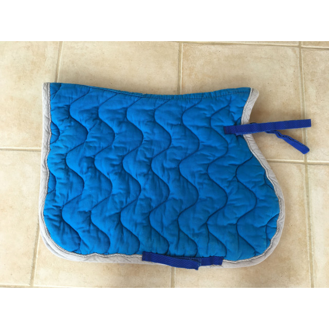 Tapis + Bonnet equithème bleu