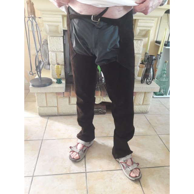 Longues Chaps Cuir de Vachette