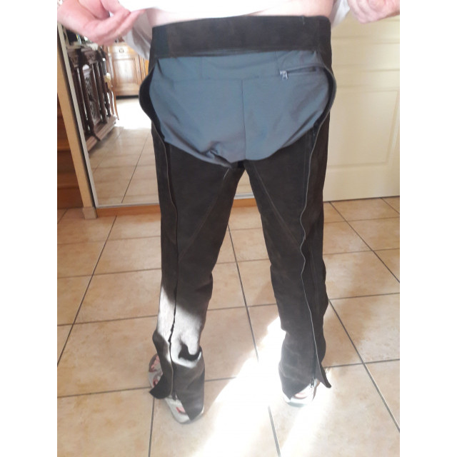 Longues Chaps Cuir de Vachette