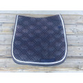 Tapis dressage bleu marine et blanc B Vertigo