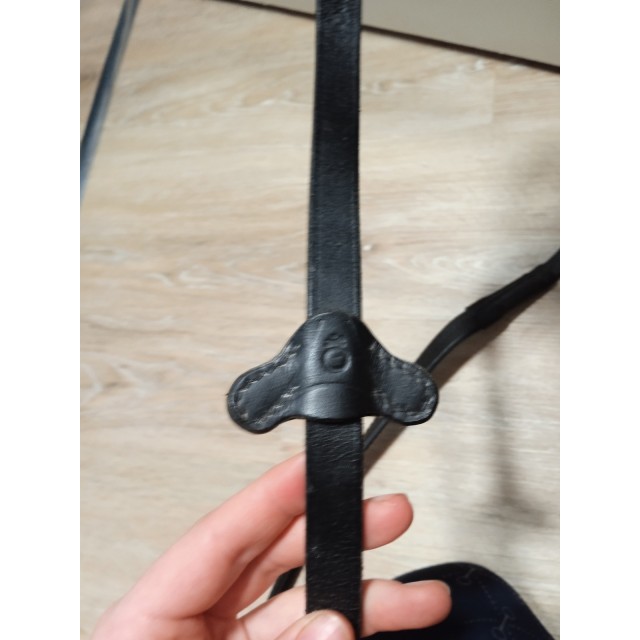 Filet noir+mors 115mm+ rênes noire cuir
