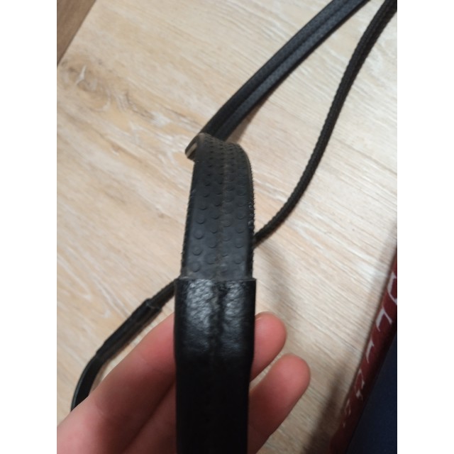 Filet noir+mors 115mm+ rênes noire cuir