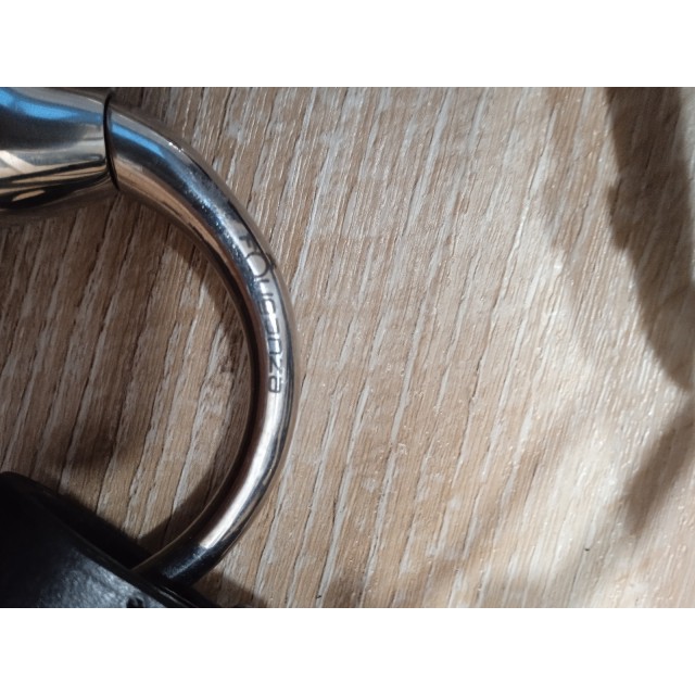 Filet noir+mors 115mm+ rênes noire cuir