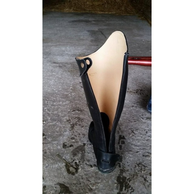 Bottes cuirs rectiligne