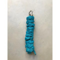 Licol fouganza turquoise avec moumoute et longe de 2m assortie