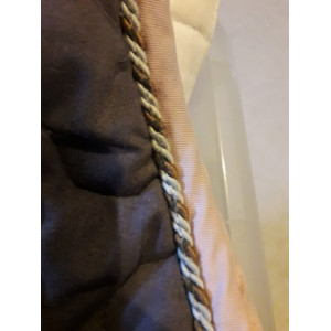 Tapis equitheme  rose et gris