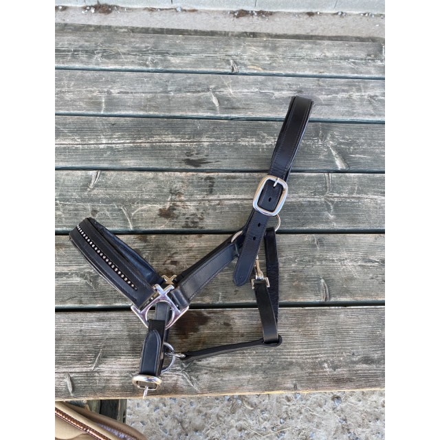 Licol en cuir cheval shop