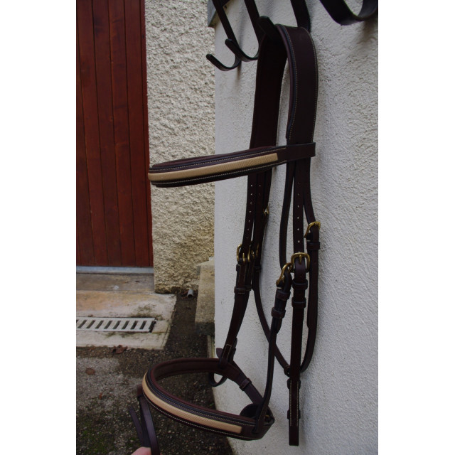 Bridon Dy'on Serpent + rênes Dy'on assorties