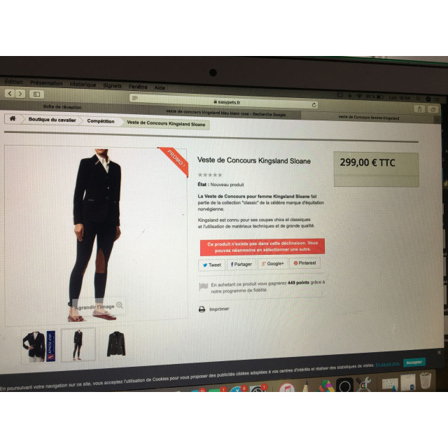 veste de concour kinglsand
