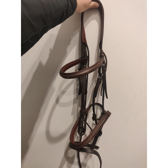Bridon/filet muserolle combinée marron epona