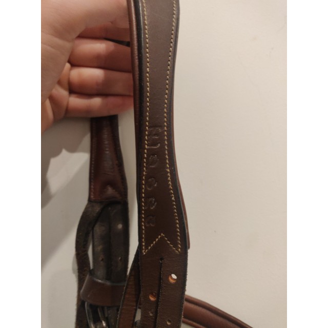 Bridon/filet muserolle combinée marron epona