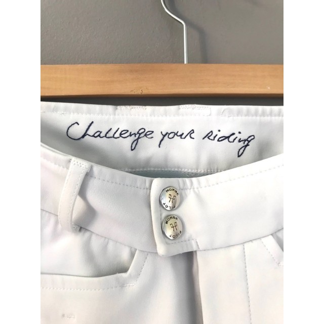 pantalon blanc horse pilot, t 12 ans