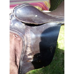 Selle cuir poney