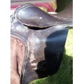 Selle cuir poney