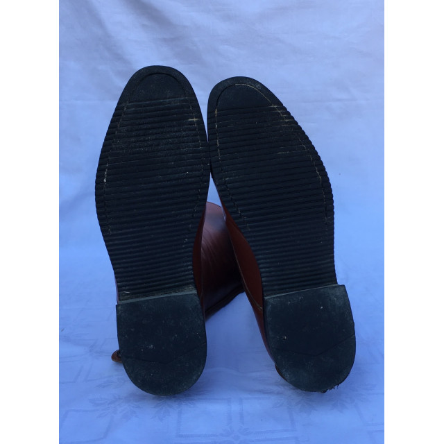 Bottes en cuir marron