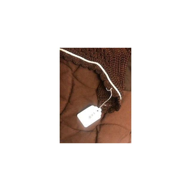 Ensemble tapis de selle + bonnet Scarpati brun