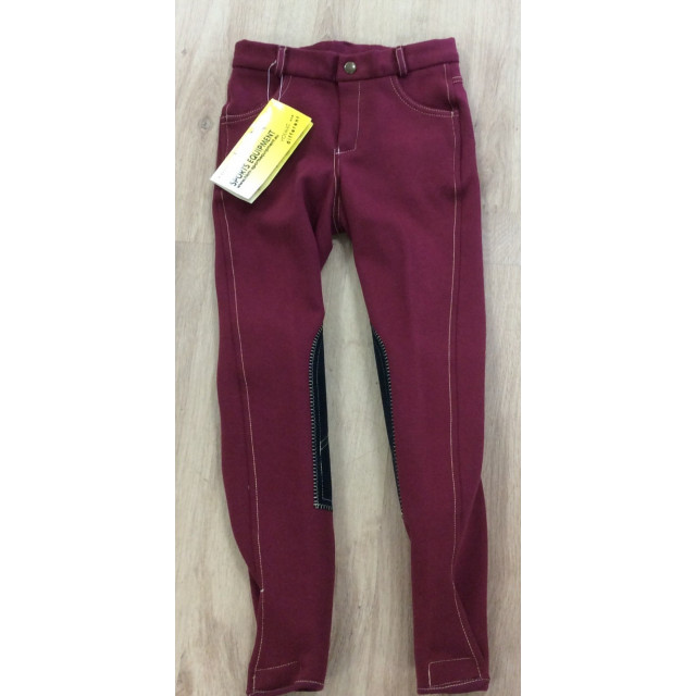 Pantalon HKM bordeaux Taille 10ans