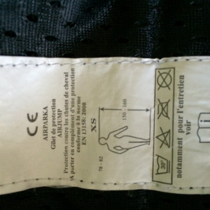 Veste de concours air bag