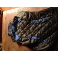 Gilet sans manches chaud marron / bleu