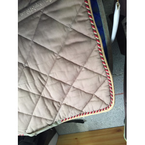 Tapis Polyfil beige/rouge