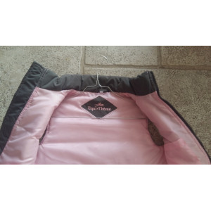 Veste sans manches rose et grise