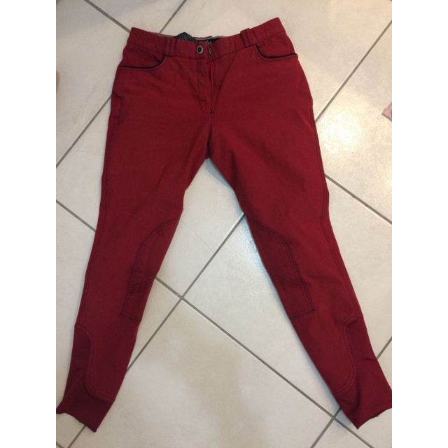 Pantalon femme equithéme Vérona rouge 38
