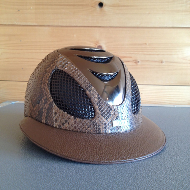 Casque MY8 en python marron taille 57