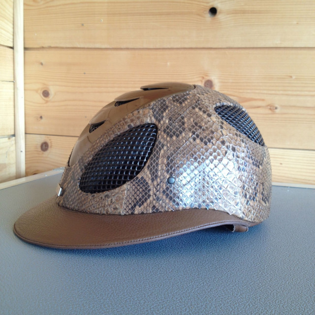 Casque MY8 en python marron taille 57