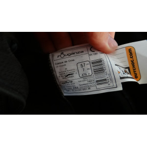 Casque de cross avec toque noir