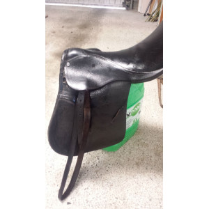 Selle mixte cuir pour cheval