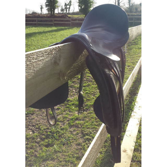 Selle mixte cuir pour cheval