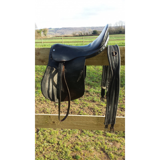 Selle mixte cuir pour cheval
