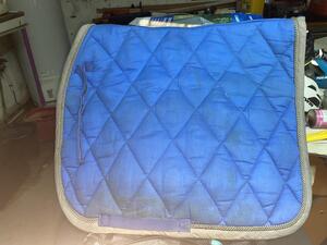 tapis bleu electrique