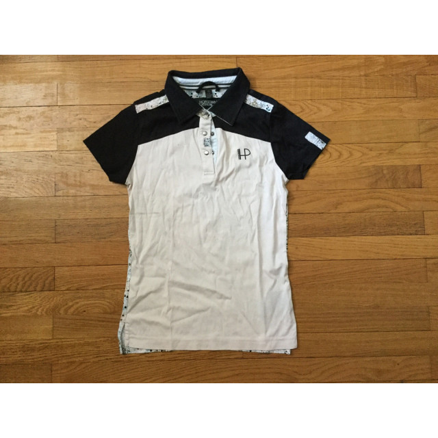 Polo Horseware rose pâle et noir, taille 36/38