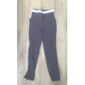 Pantalon bicolore rose marron