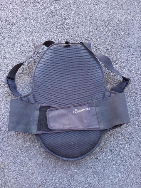 Protection dorsale adulte Safety Fouganza noire taille S