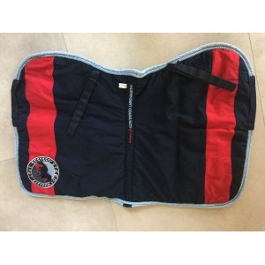 Tapis bleu marine et rouge