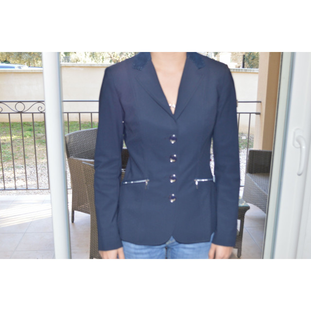 VESTE EQUILINE , bleu marine, taille 36 français, neuve (portée deux fois)