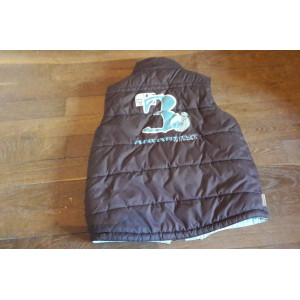 Gilet sans manche réversible Bleu ciel/Marron 8 ans FOUGANZA