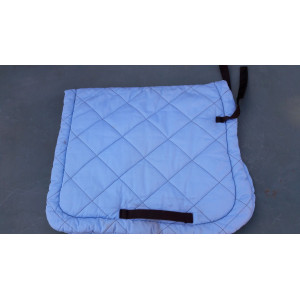 Tapis bleu avec les coutures marrons équithème "samantha"