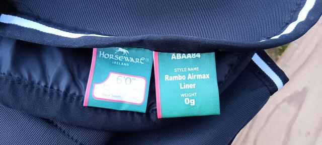 Liner horseware rambo airmax 0g