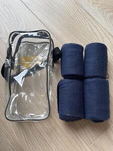 bandes de polo bleu taille poney