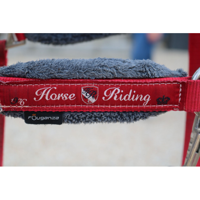 Licol Fouganza rouge + longe rouge originale