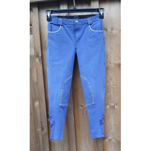Pantalon fille bleu roi