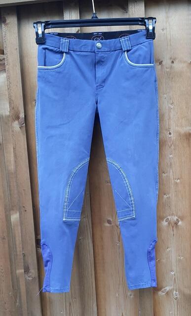 Pantalon fille bleu roi