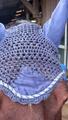 Bonnet bleu fait main