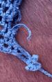 Bonnet bleu fait main
